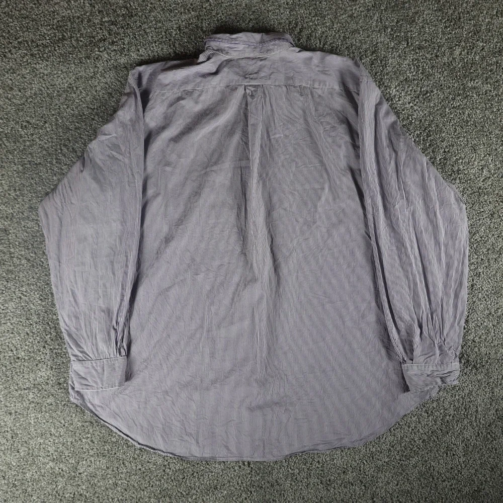 Polo Ralph Lauren Mens 2XB Big Classic Fit Purple Stripe Button Down Shirt